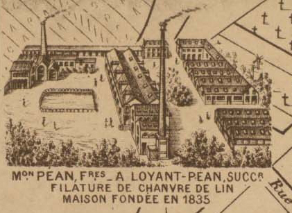 Extrait du Nouveau plan monumental de Nantes, début XXe siècle, Archives municipales de Nantes, 1 Fi 1240.